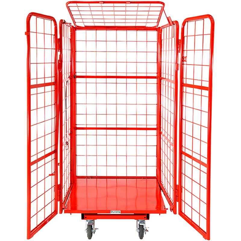 Heavy Duty Cage Trolley With Lockable Doors Equipment Warehouse Pty Ltd